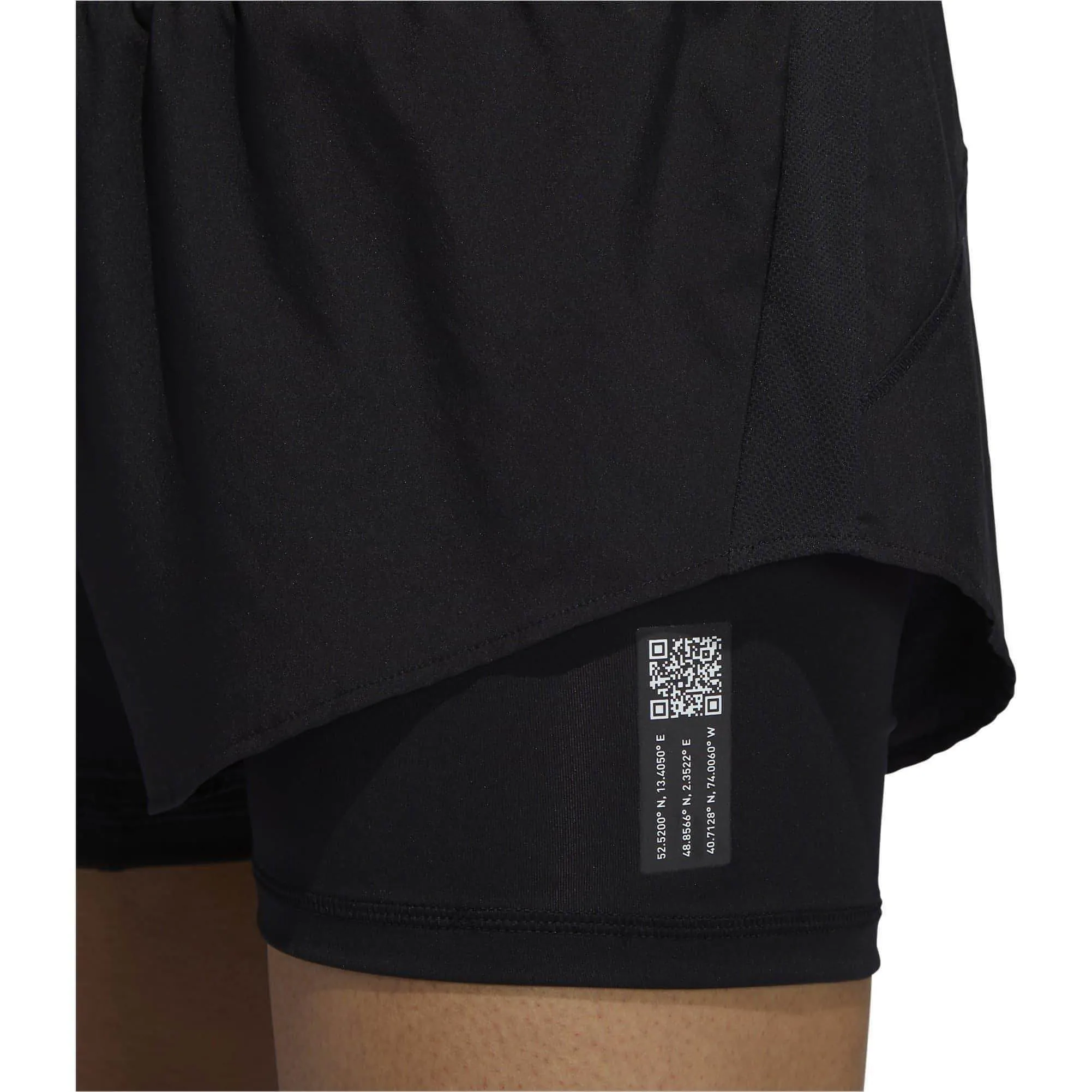 adidas Adapt To Chaos 2 In 1 Womens Running Shorts - Black