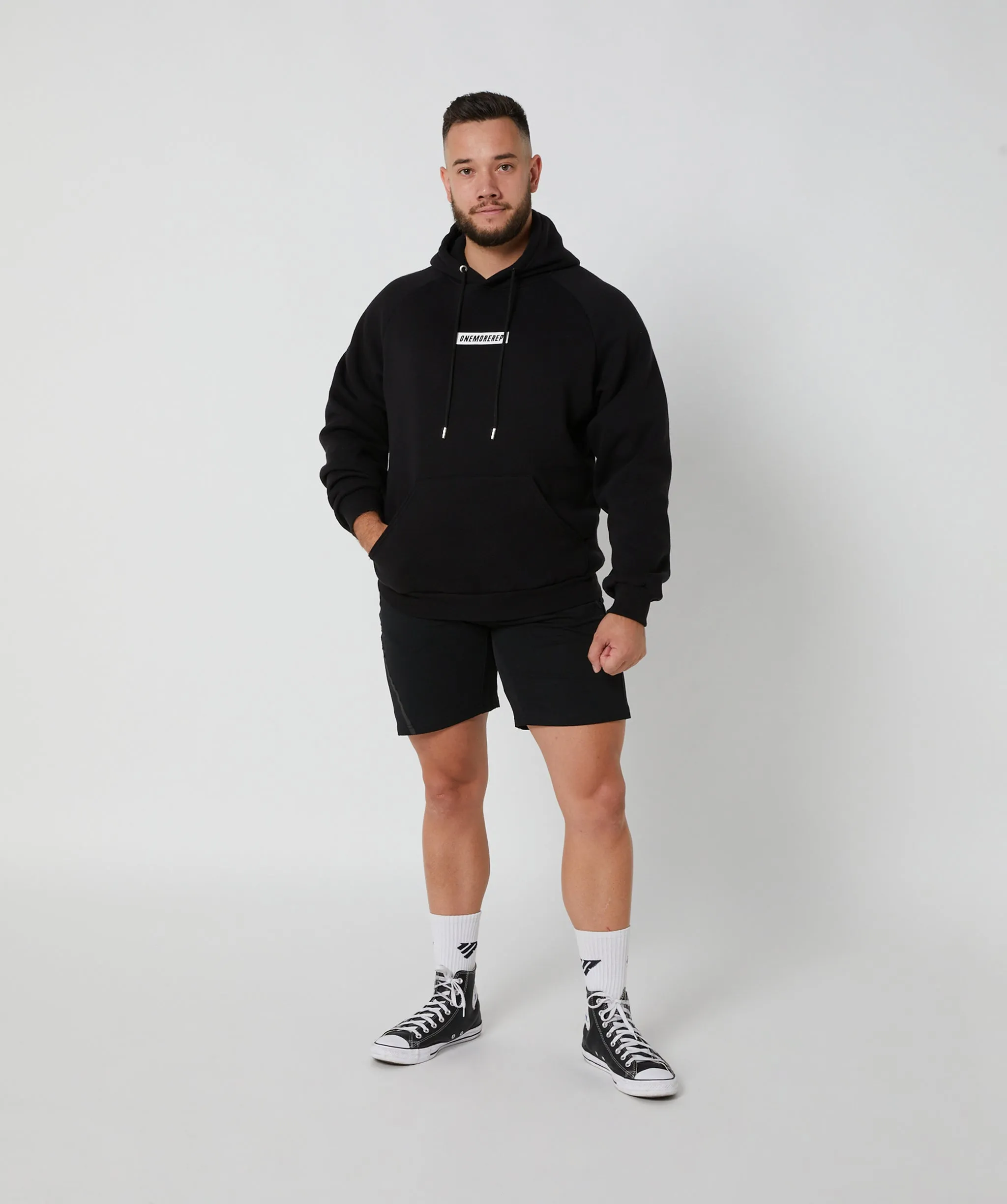 Apex Pullover Hoodie Black by OneMoreRep