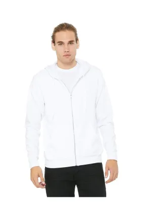 Bella Canvas 3739: Unisex Poly-Cotton Fleece Full-Zip Hoodies