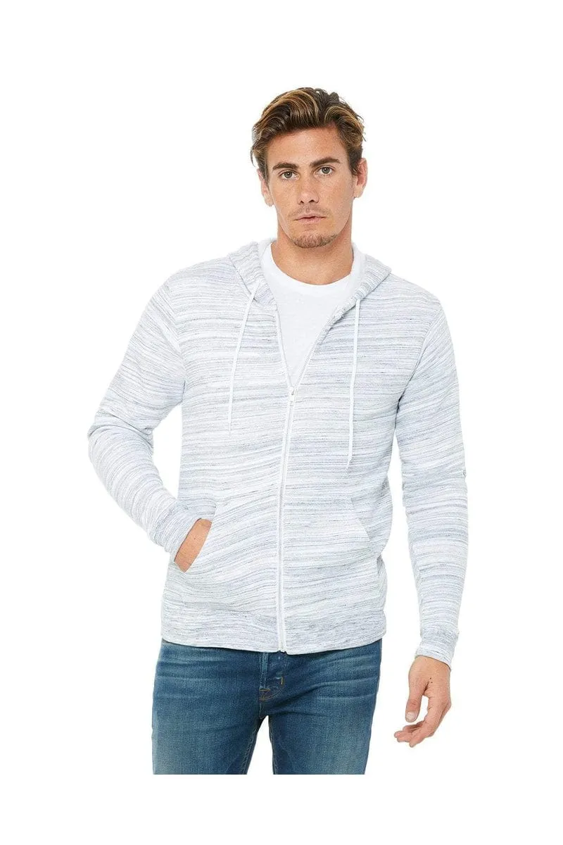 Bella Canvas 3739: Unisex Poly-Cotton Fleece Full-Zip Hoodies