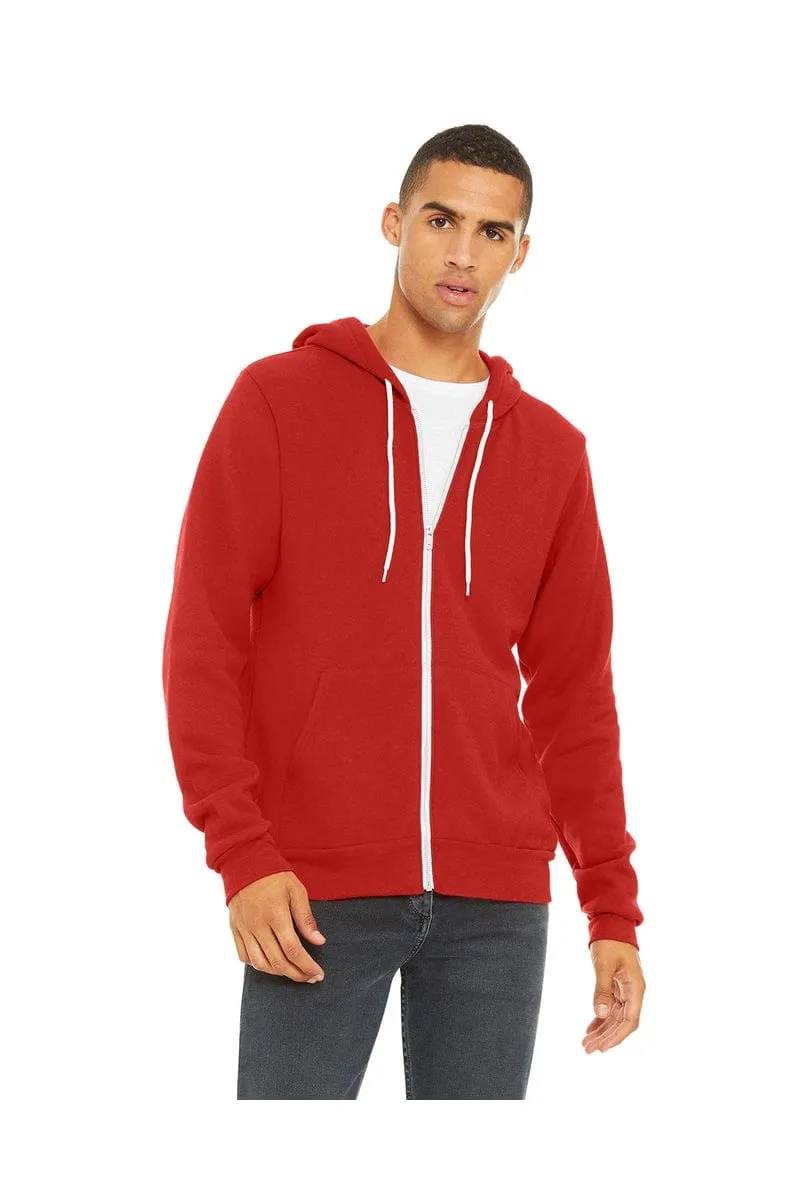 Bella Canvas 3739: Unisex Poly-Cotton Fleece Full-Zip Hoodies