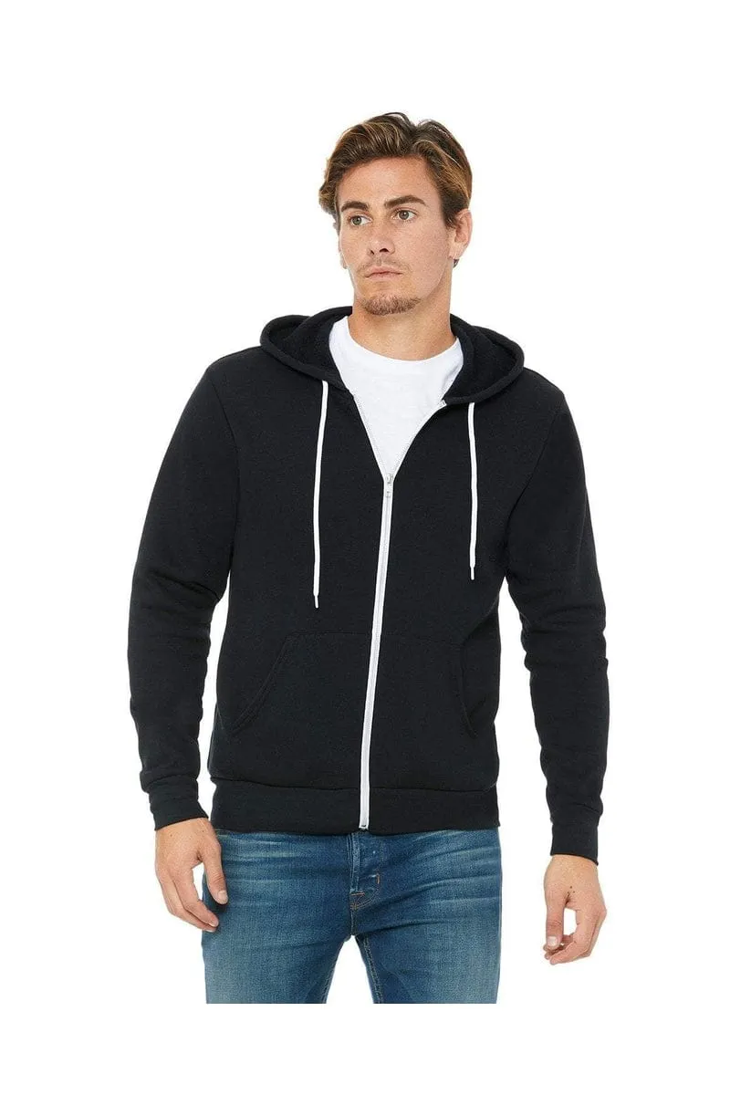 Bella Canvas 3739: Unisex Poly-Cotton Fleece Full-Zip Hoodies