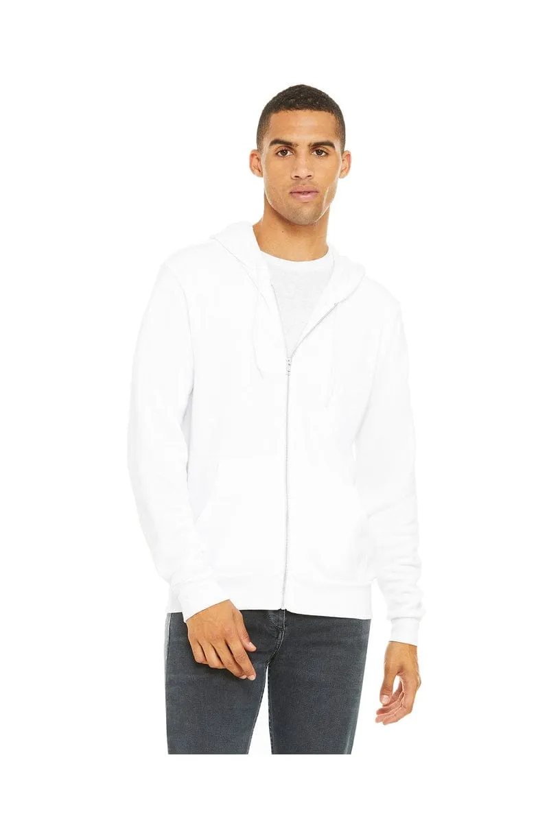 Bella Canvas 3739: Unisex Poly-Cotton Fleece Full-Zip Hoodies