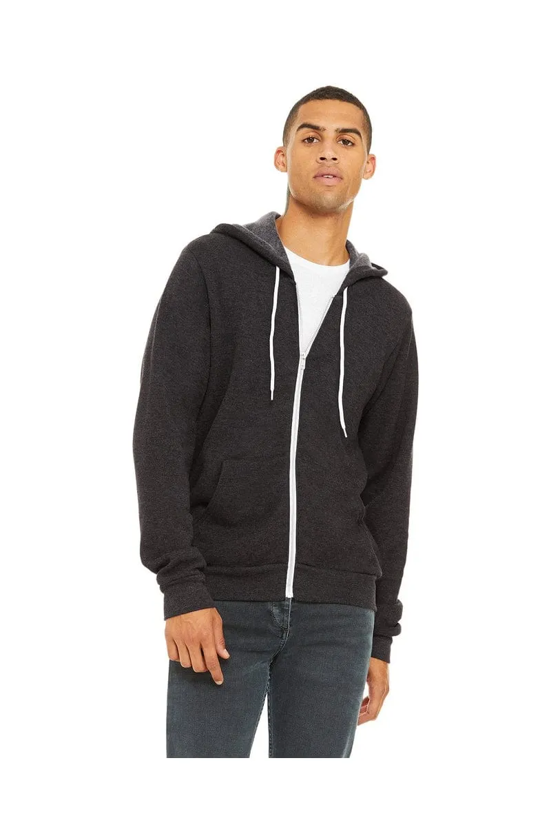 Bella Canvas 3739: Unisex Poly-Cotton Fleece Full-Zip Hoodies