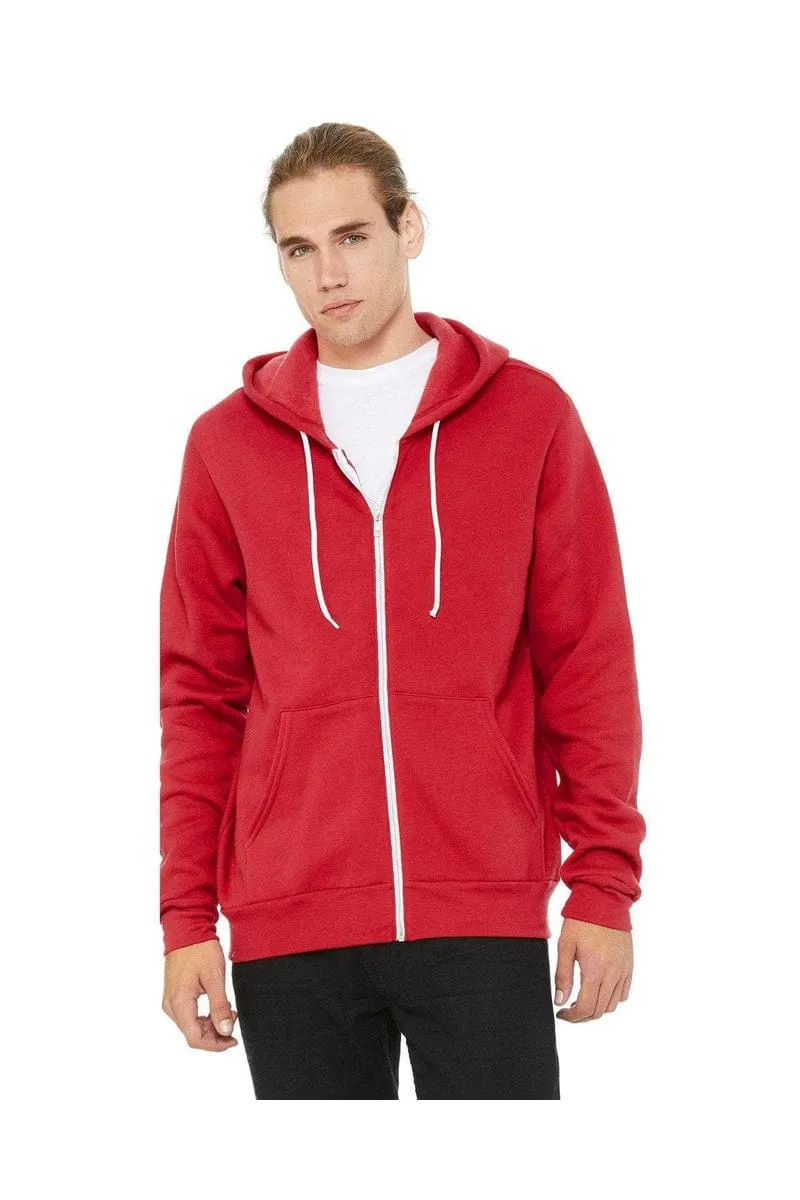 Bella Canvas 3739: Unisex Poly-Cotton Fleece Full-Zip Hoodies