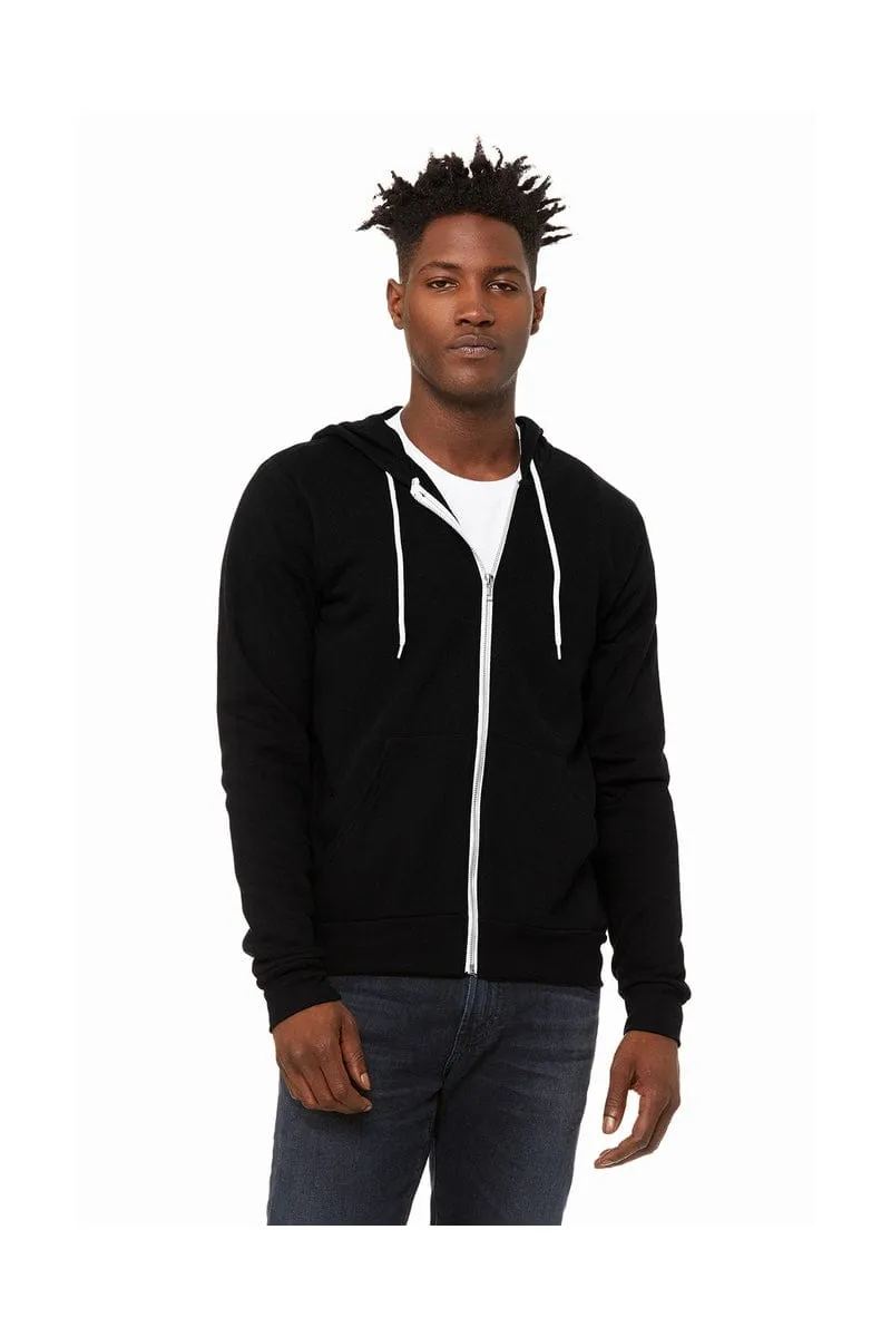 Bella Canvas 3739: Unisex Poly-Cotton Fleece Full-Zip Hoodies