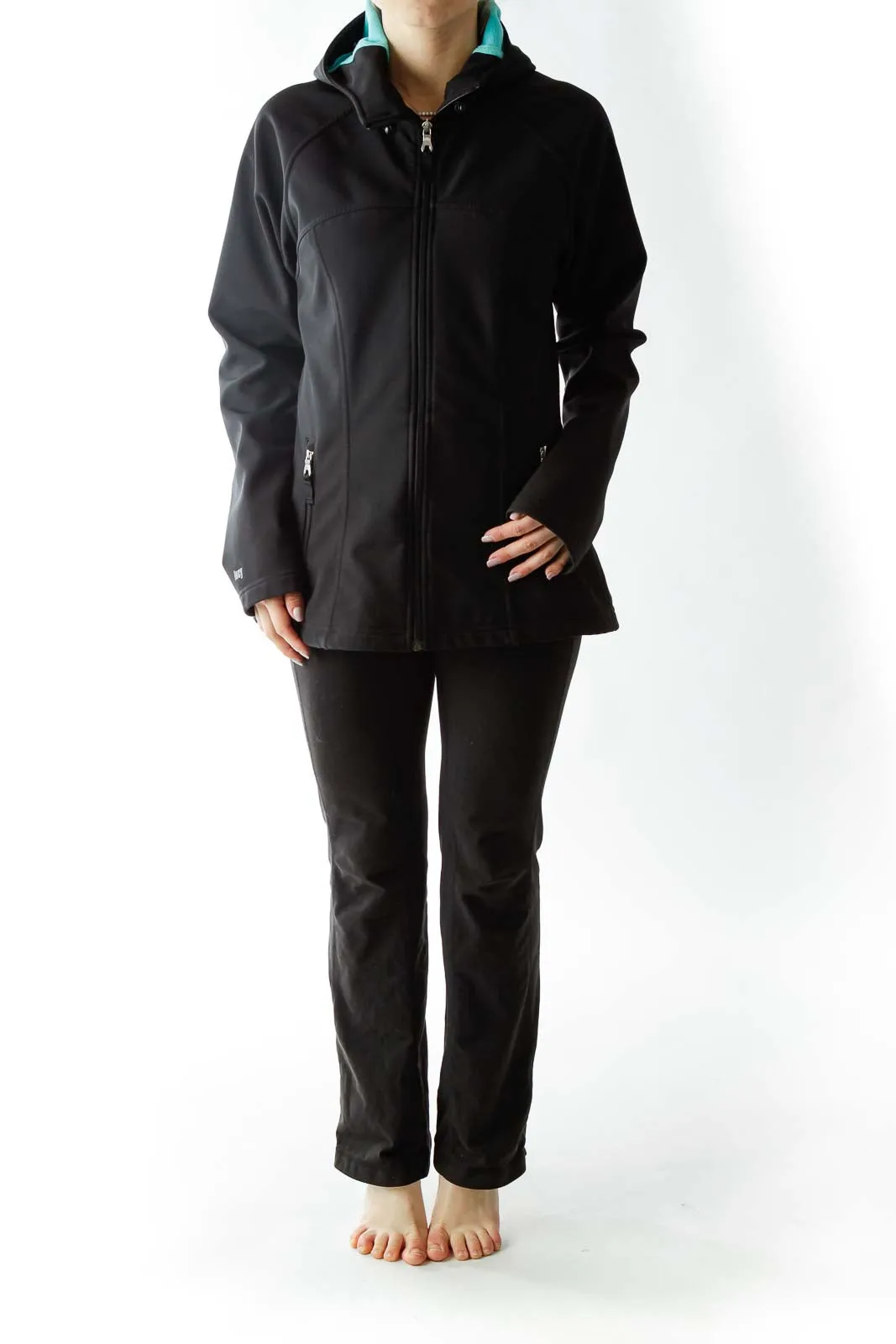 Black Sports Jacket with Blue Interior