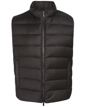 Brown Zip Puffer Vest