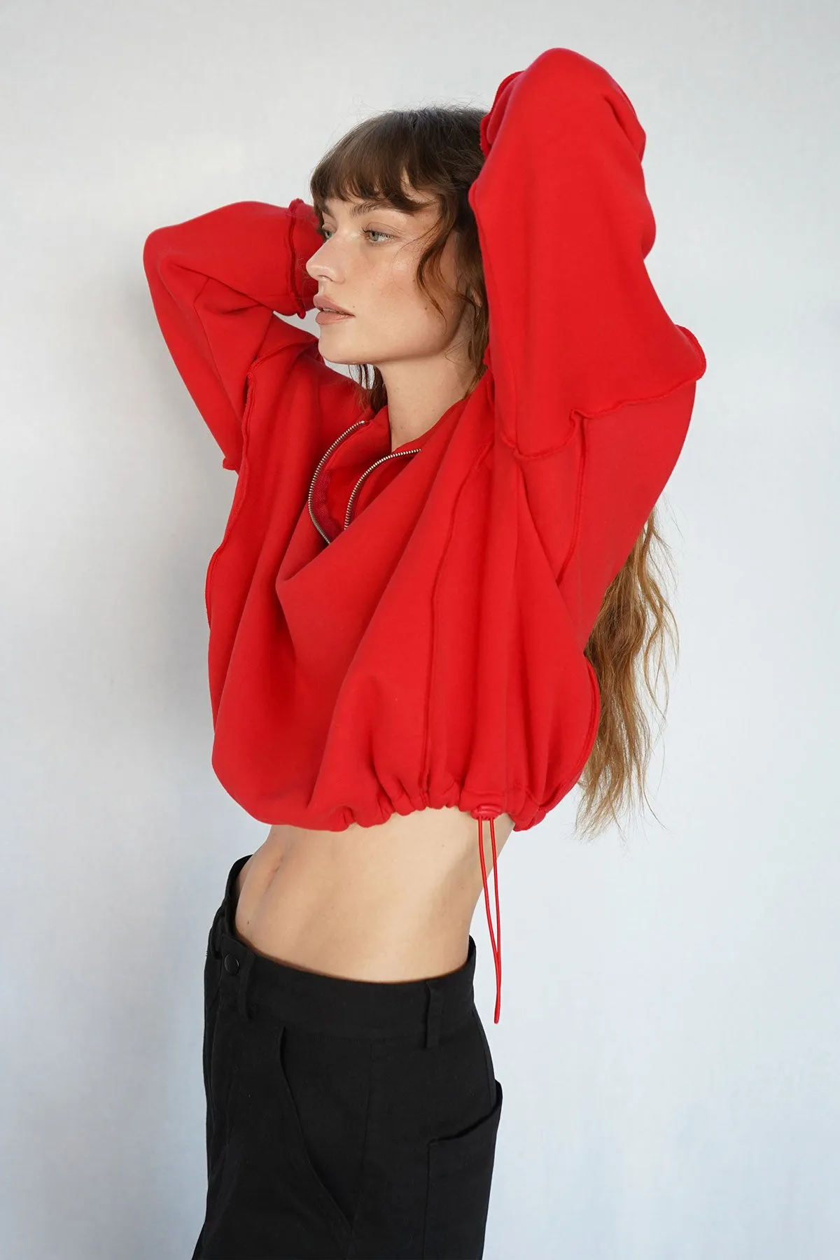 Chandler Fleece Half Zip - High Risk Red