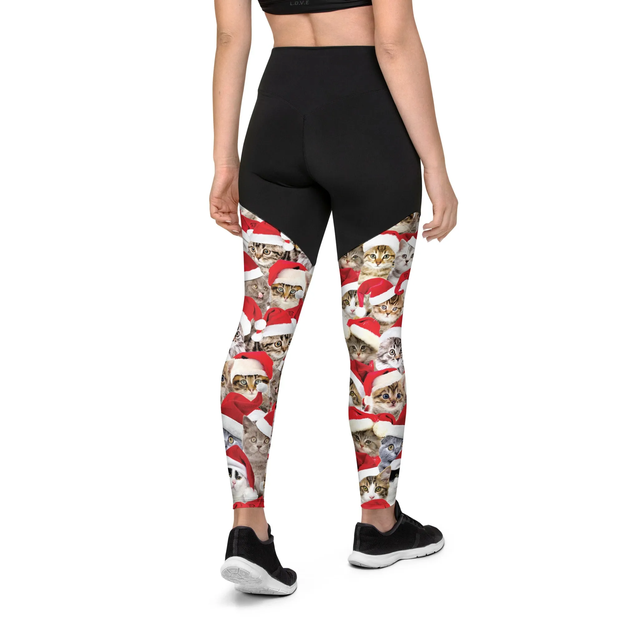 Christmas Cat Compression Leggings