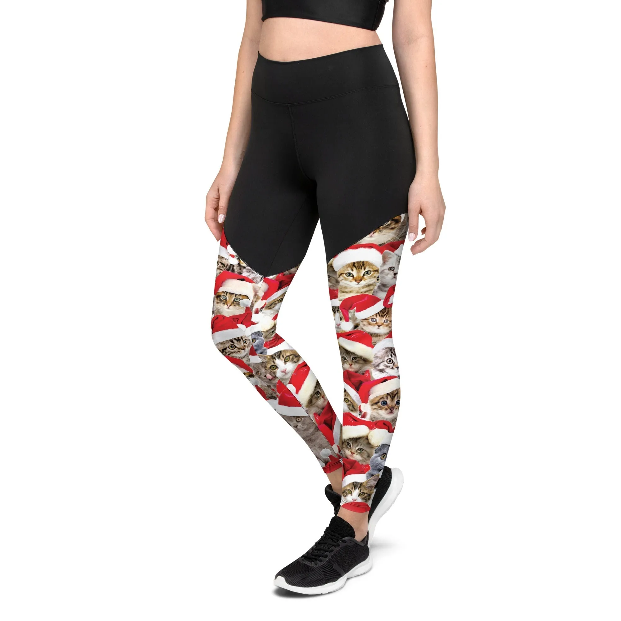 Christmas Cat Compression Leggings