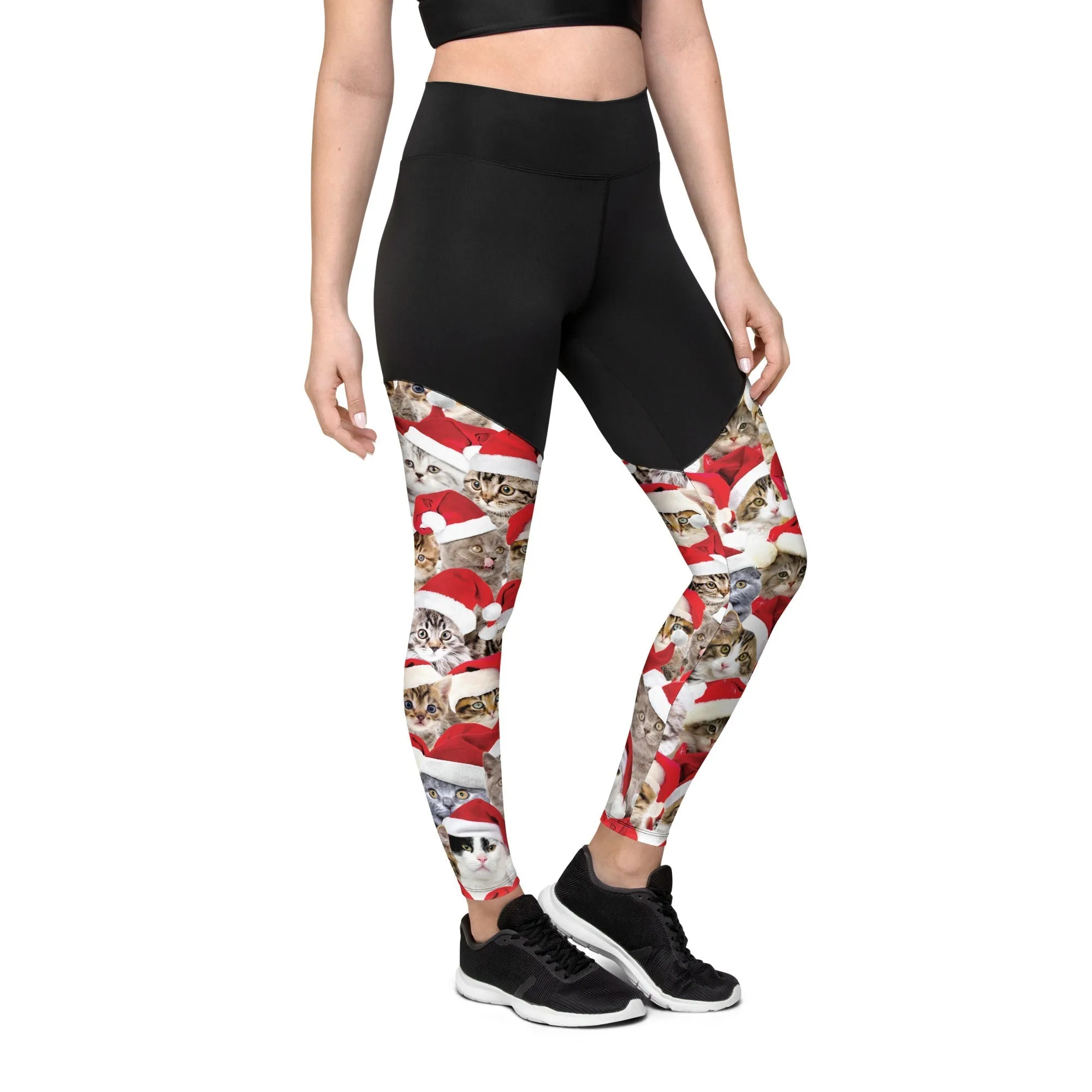 Christmas Cat Compression Leggings