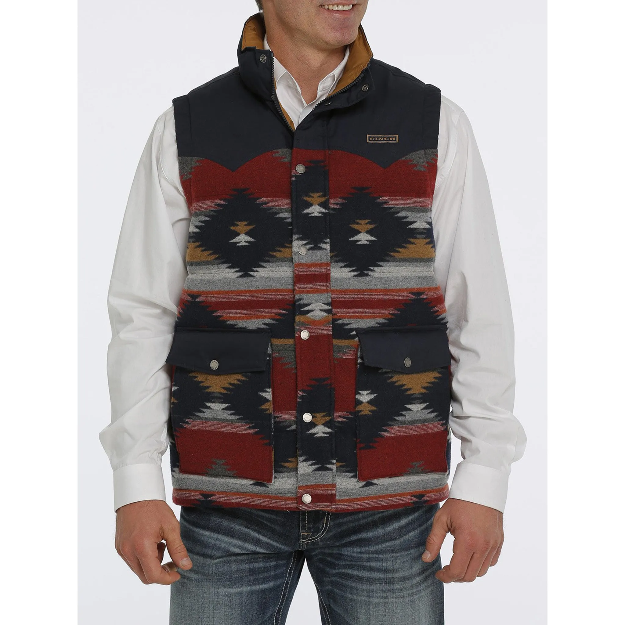 Cinch Men's Aztec Puffer Vest