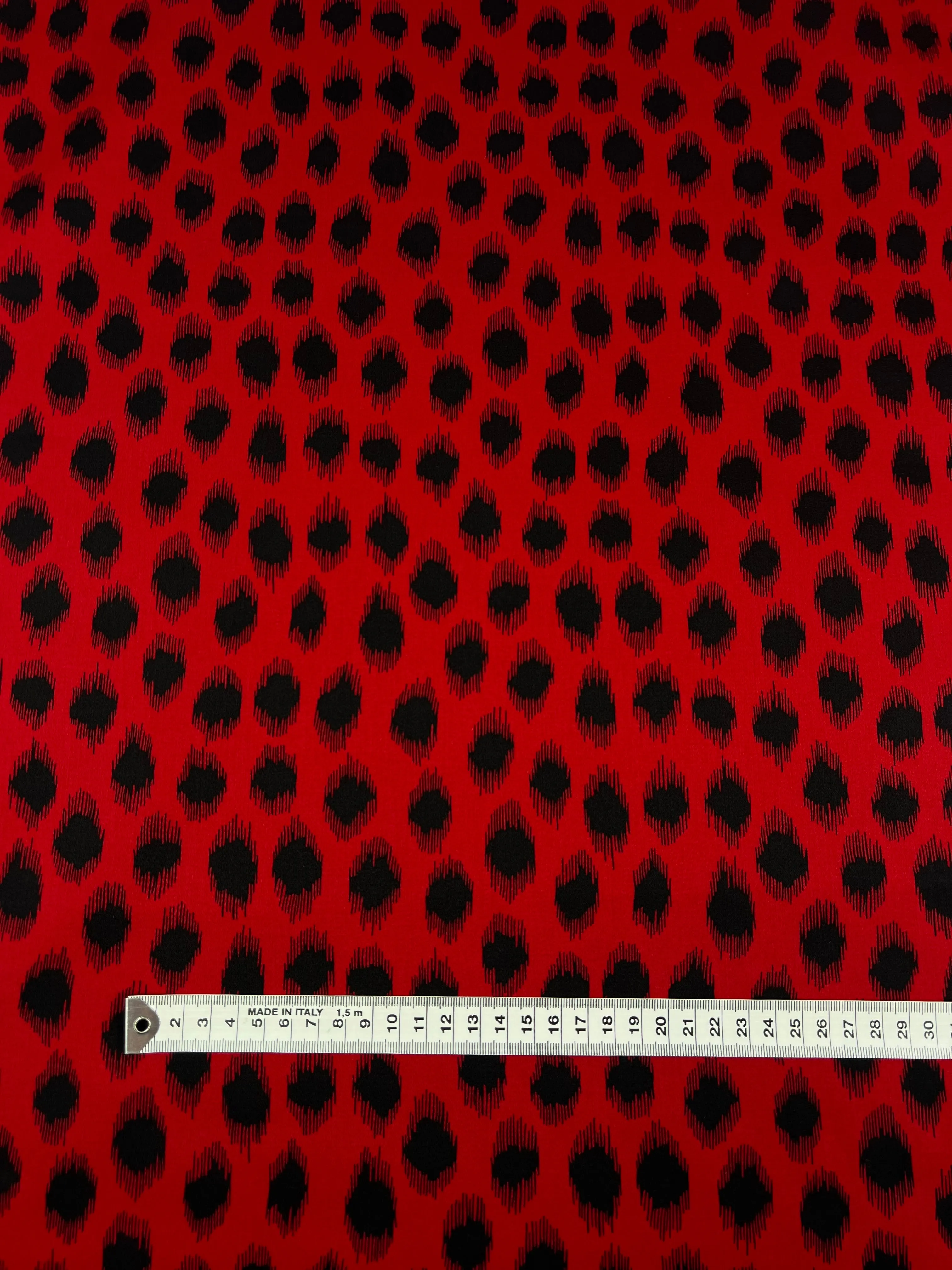 Cotton Sateen - Red Fuzz - 150cm