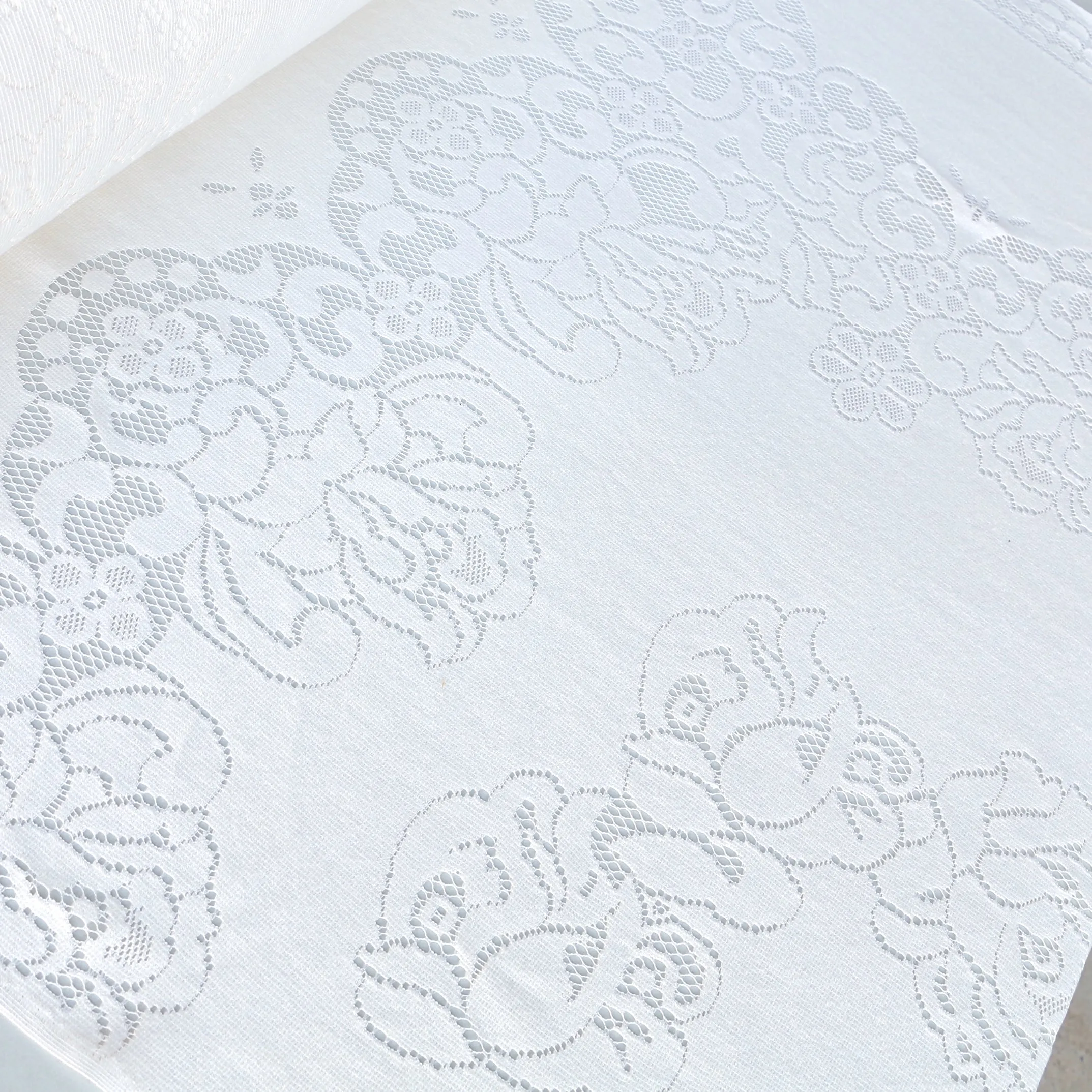 Cut Out Ivory - Panel Lace