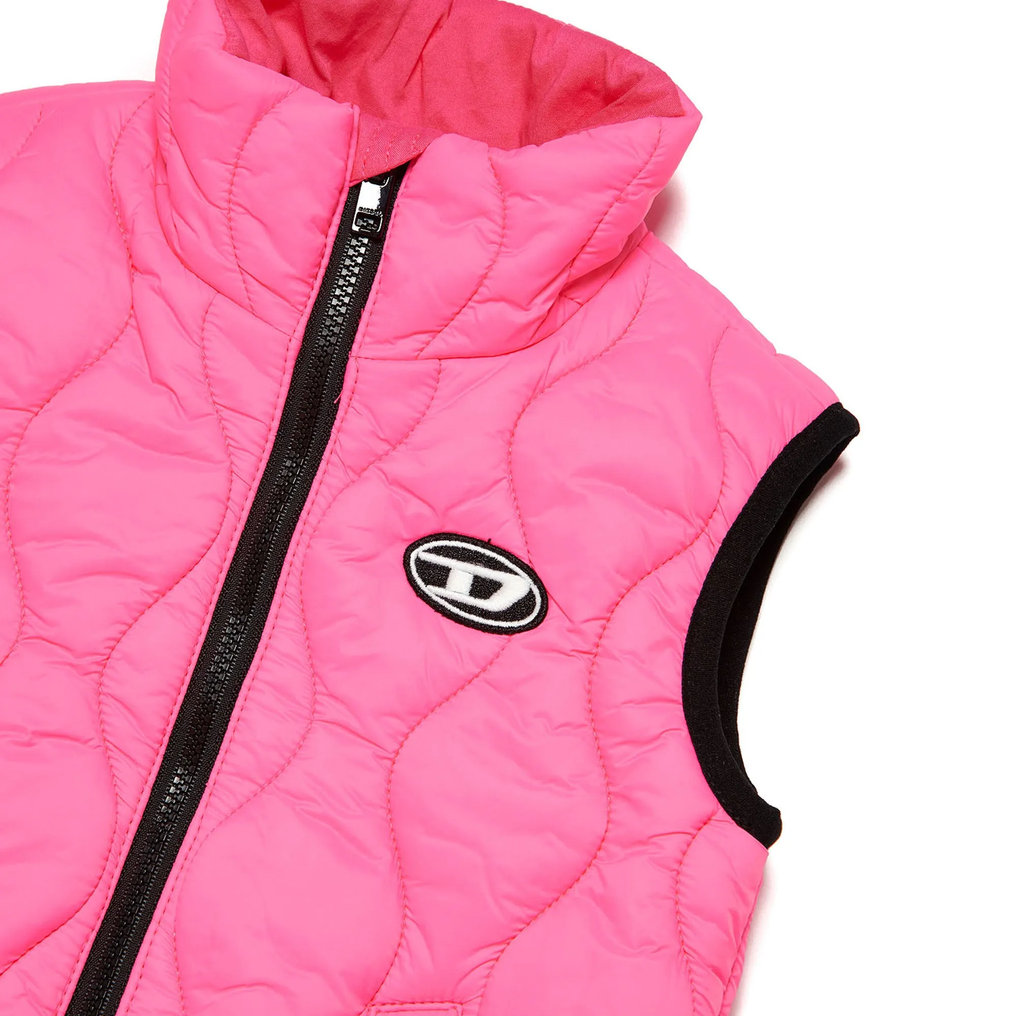 Diesel Baby Girls Fuchsia Puffer Vest