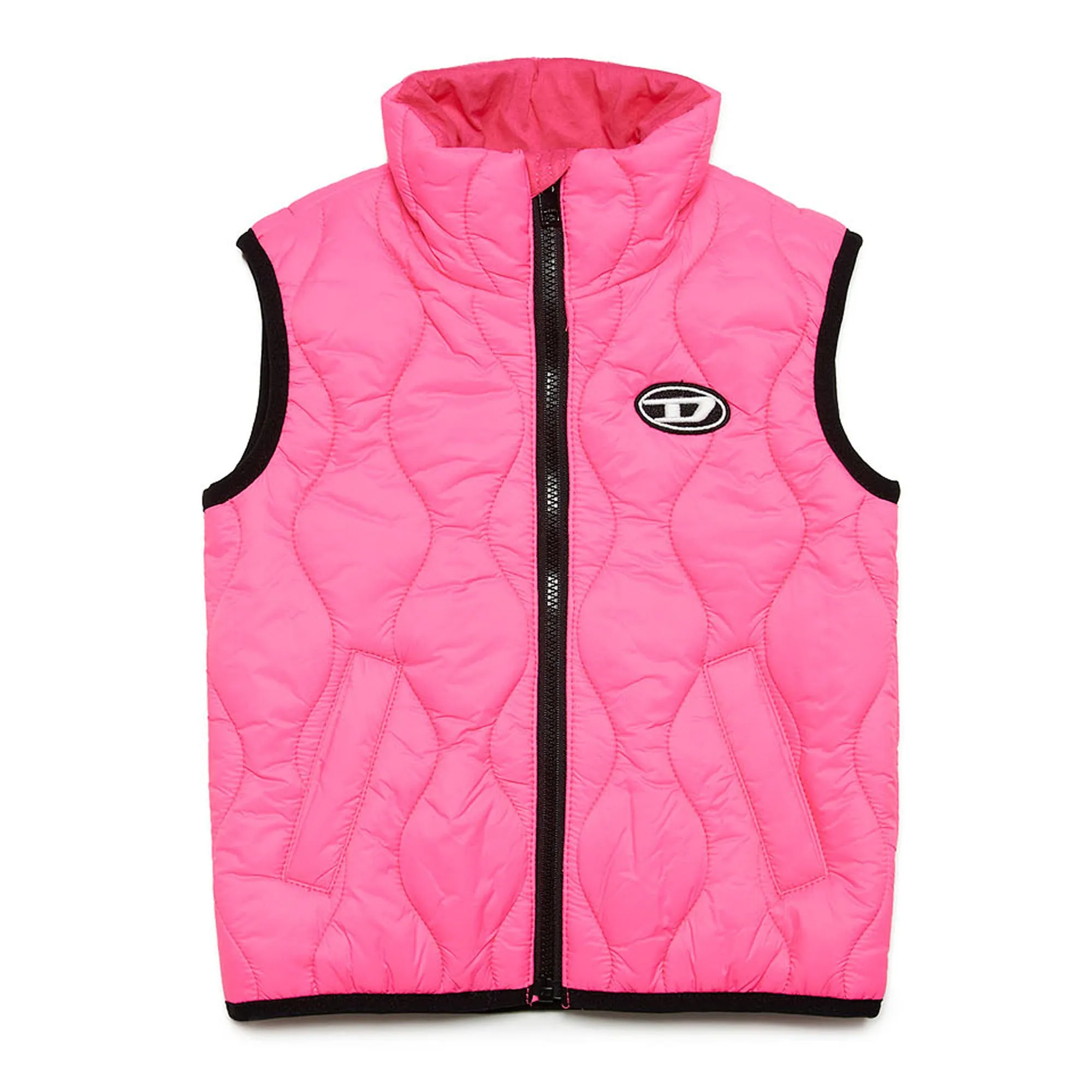 Diesel Baby Girls Fuchsia Puffer Vest