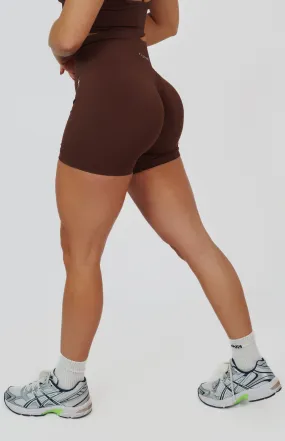 Form Seamless Scrunch Shorts - Chestnut Brown