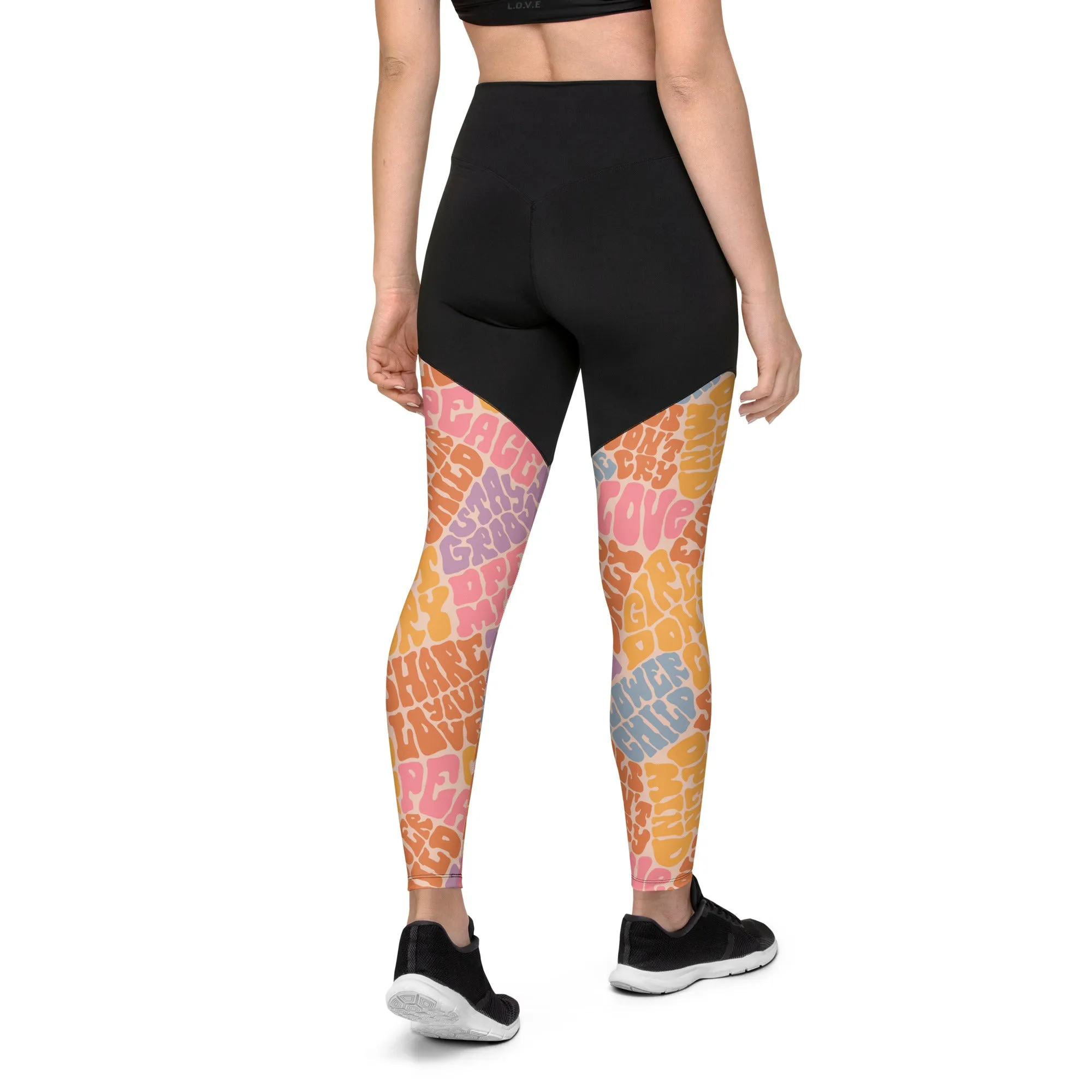 Groovy Hippie Compression Leggings