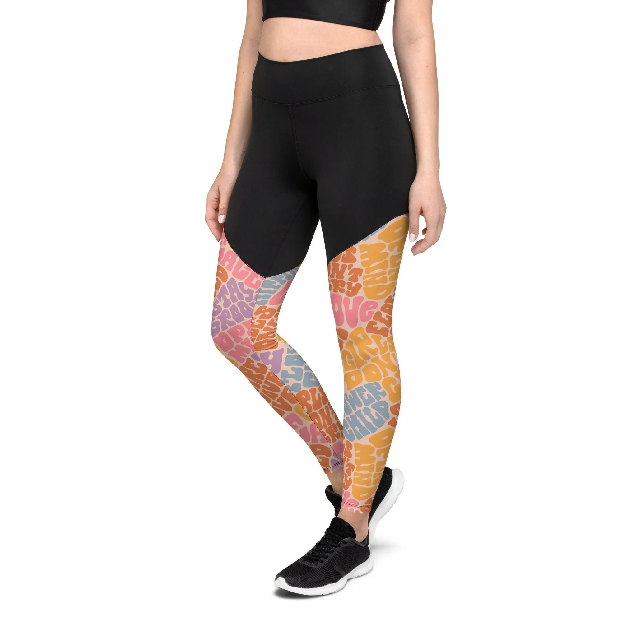 Groovy Hippie Compression Leggings