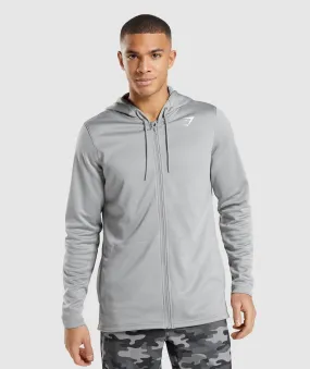 Gymshark Arrival Zip Up Hoodie - Smokey Grey