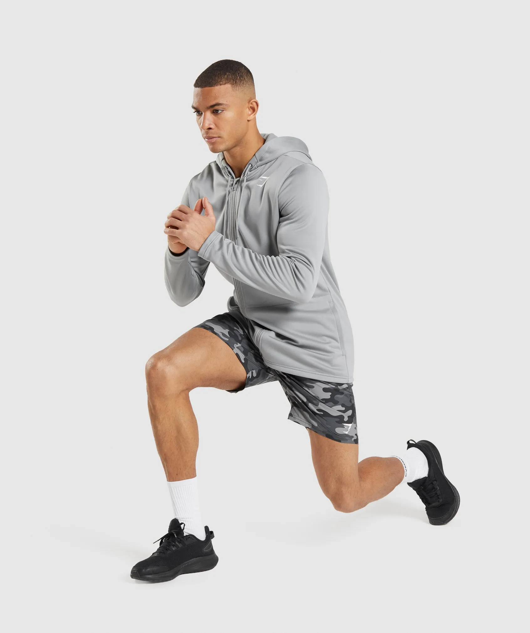 Gymshark Arrival Zip Up Hoodie - Smokey Grey