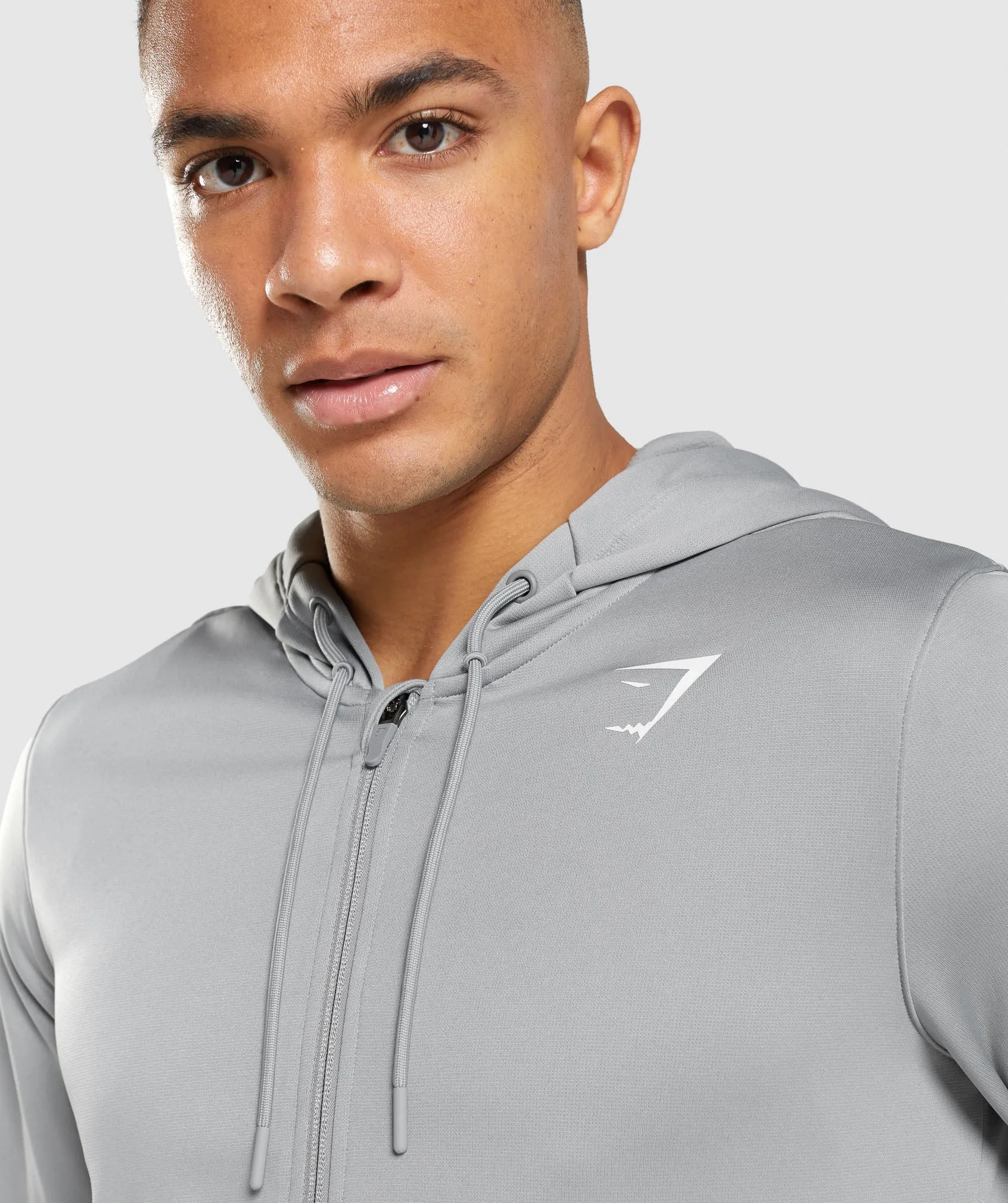 Gymshark Arrival Zip Up Hoodie - Smokey Grey