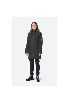 Ilse Jacobsen Hornbæk Rain 37 3/4 Length Rain Jacket | Black 01