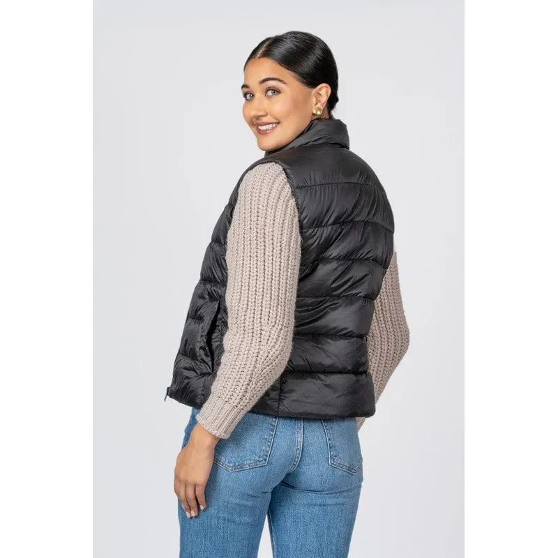 Junior Quilted Nylon Puffer Vest