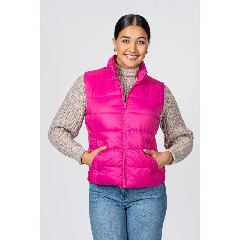 Junior Quilted Nylon Puffer Vest