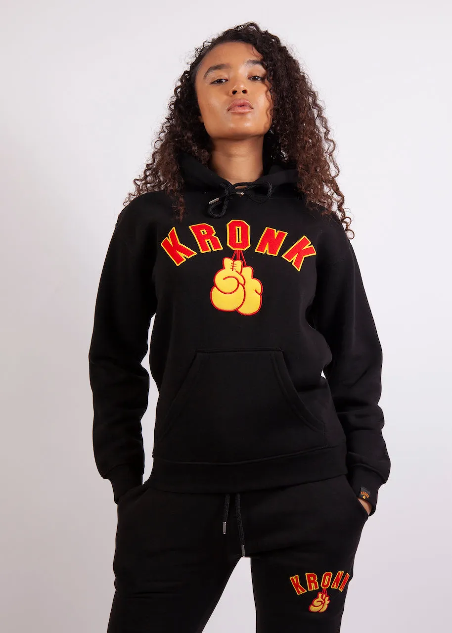 KRONKWOMEN Gloves Applique Hoodie Regular Fit Black