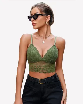 Lace Bustier Tops Cami Crop Top