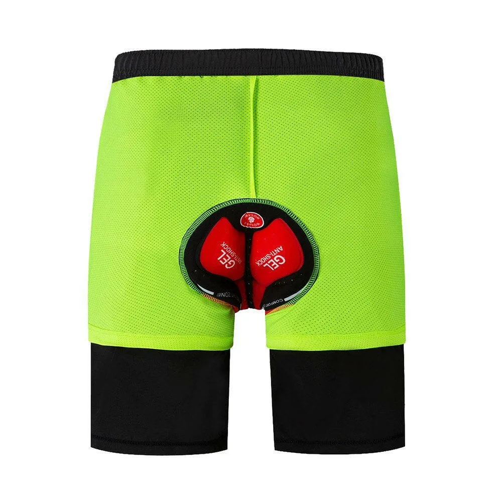 Men Bike Short with 3D Gel Padding and Mesh Lining Breathable Quick Dry Loose-Fit Bicycle Shorts Cycling Running Summer Shorts