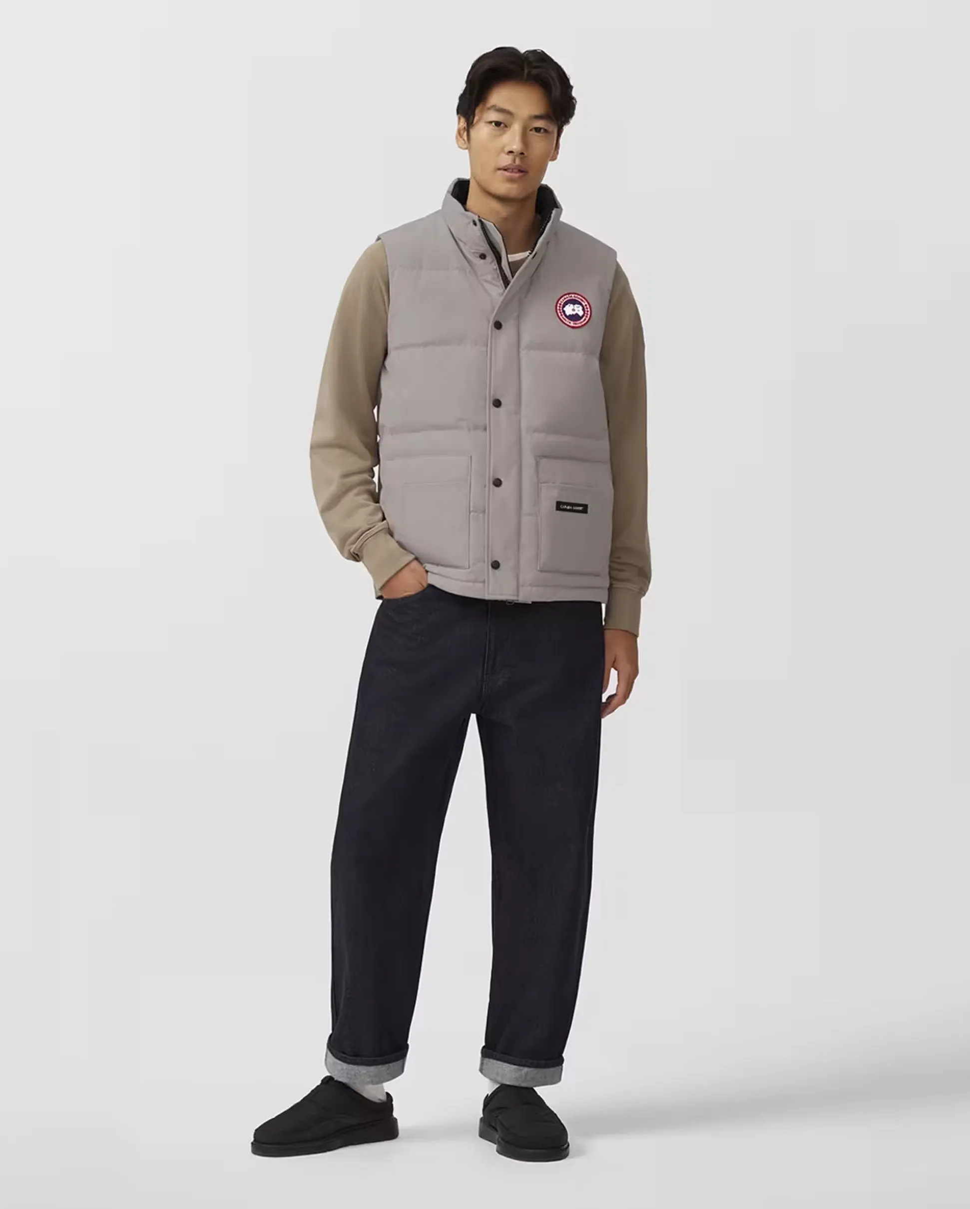 MEN'S FREESTYLE CREW VEST / LIMESTONE