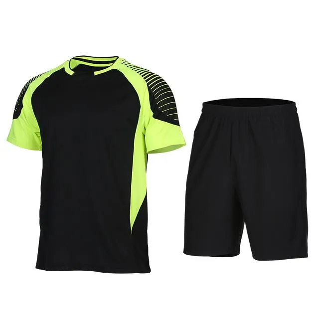 Men's Sportswear Jersey Running Sports Sets Basketball Workout Gym Summer Shirts Quick Dry Shorts