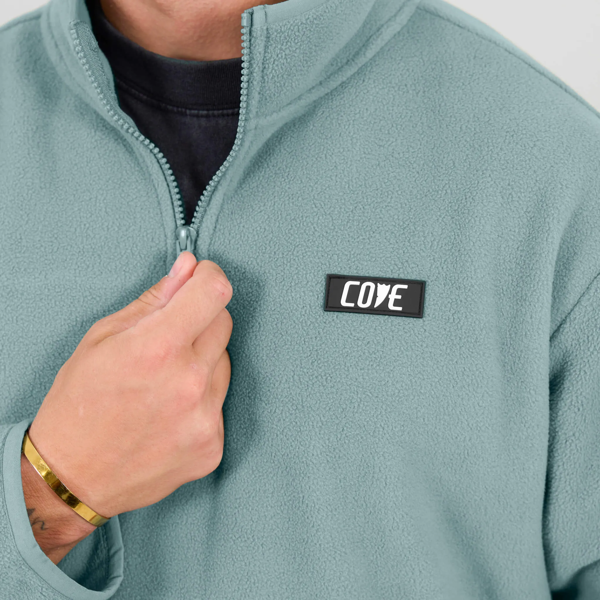 (New) Fleece 1/4 Zip - Saltwater