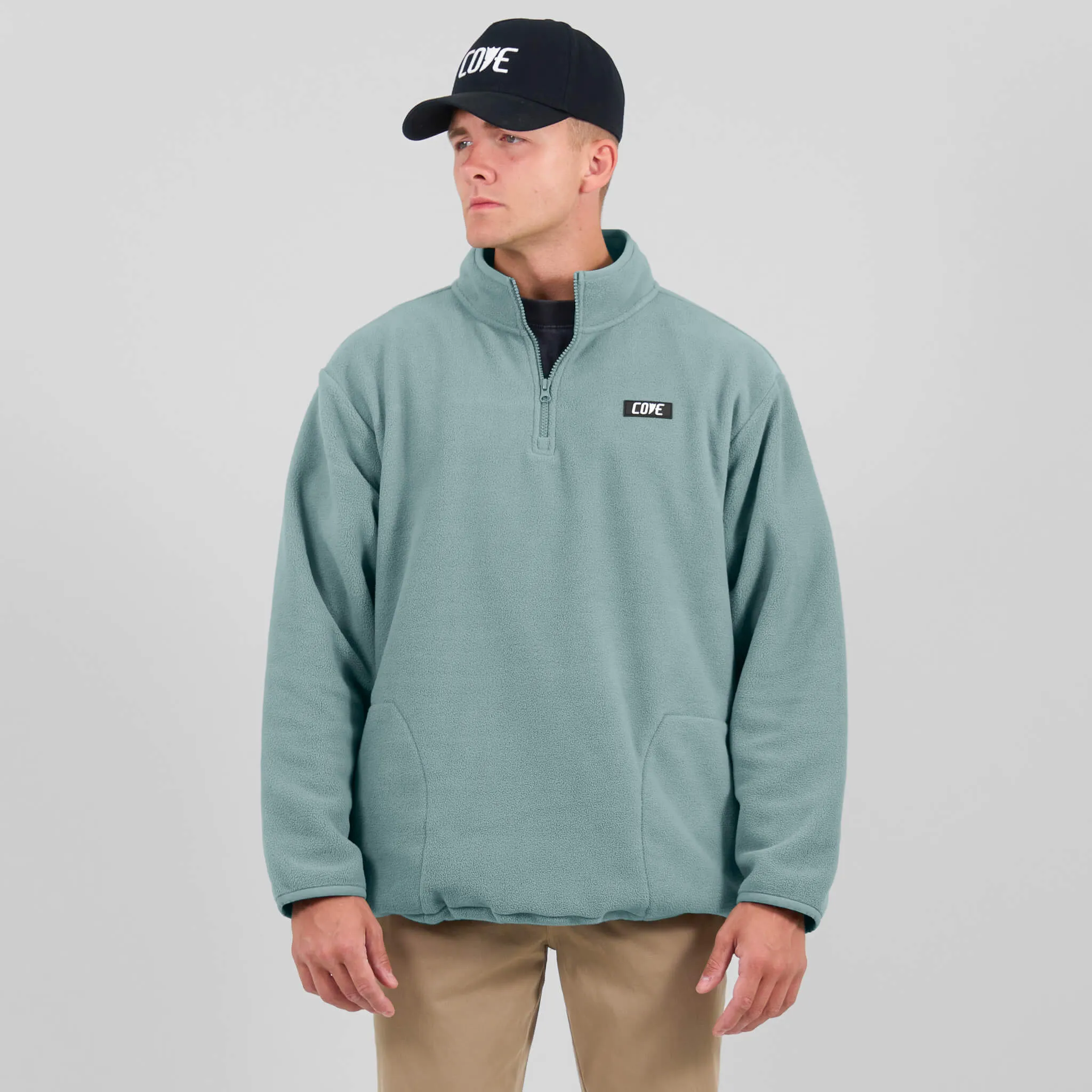 (New) Fleece 1/4 Zip - Saltwater