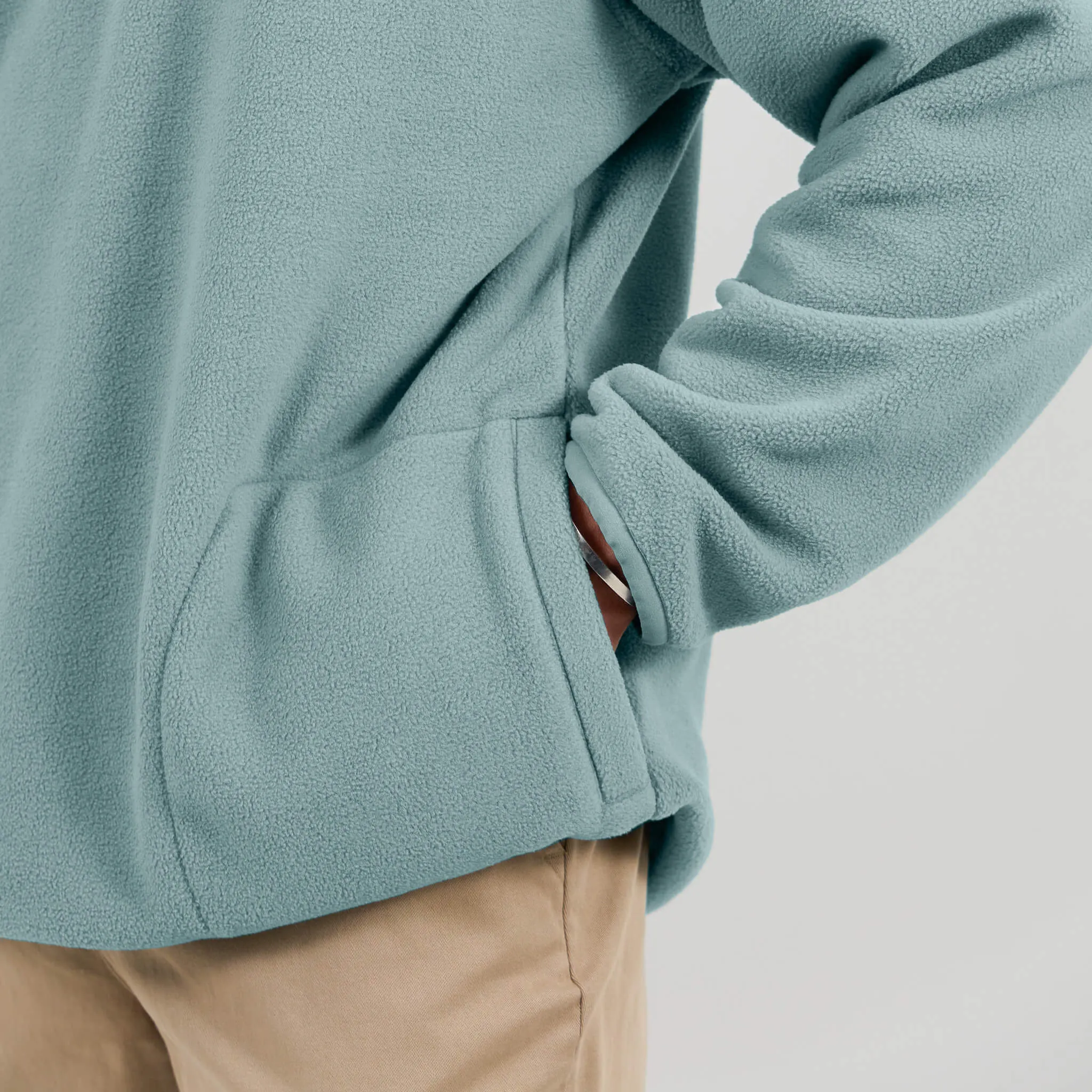 (New) Fleece 1/4 Zip - Saltwater