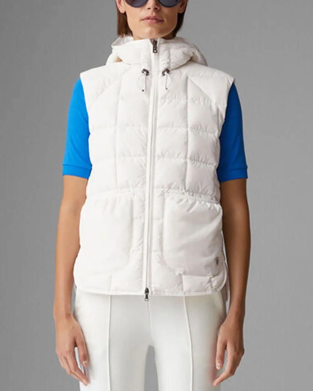 Off White Sleeveless Lene D Puffer Vest