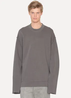 Old Grey Pique Fleece Maxi Sweatshirt