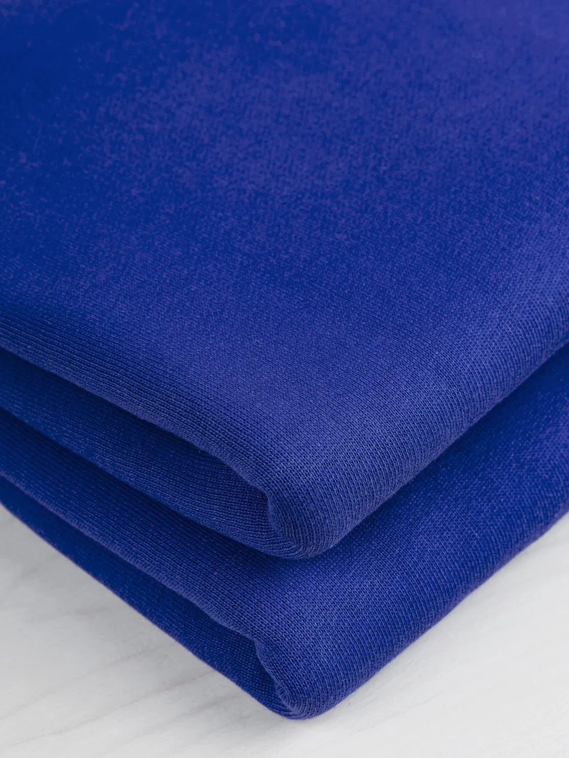 Organic Cotton Fleece - Royal Blue - Swatch