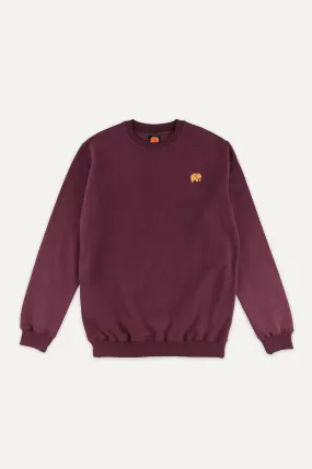 Organic Essential Sweater Burgundy