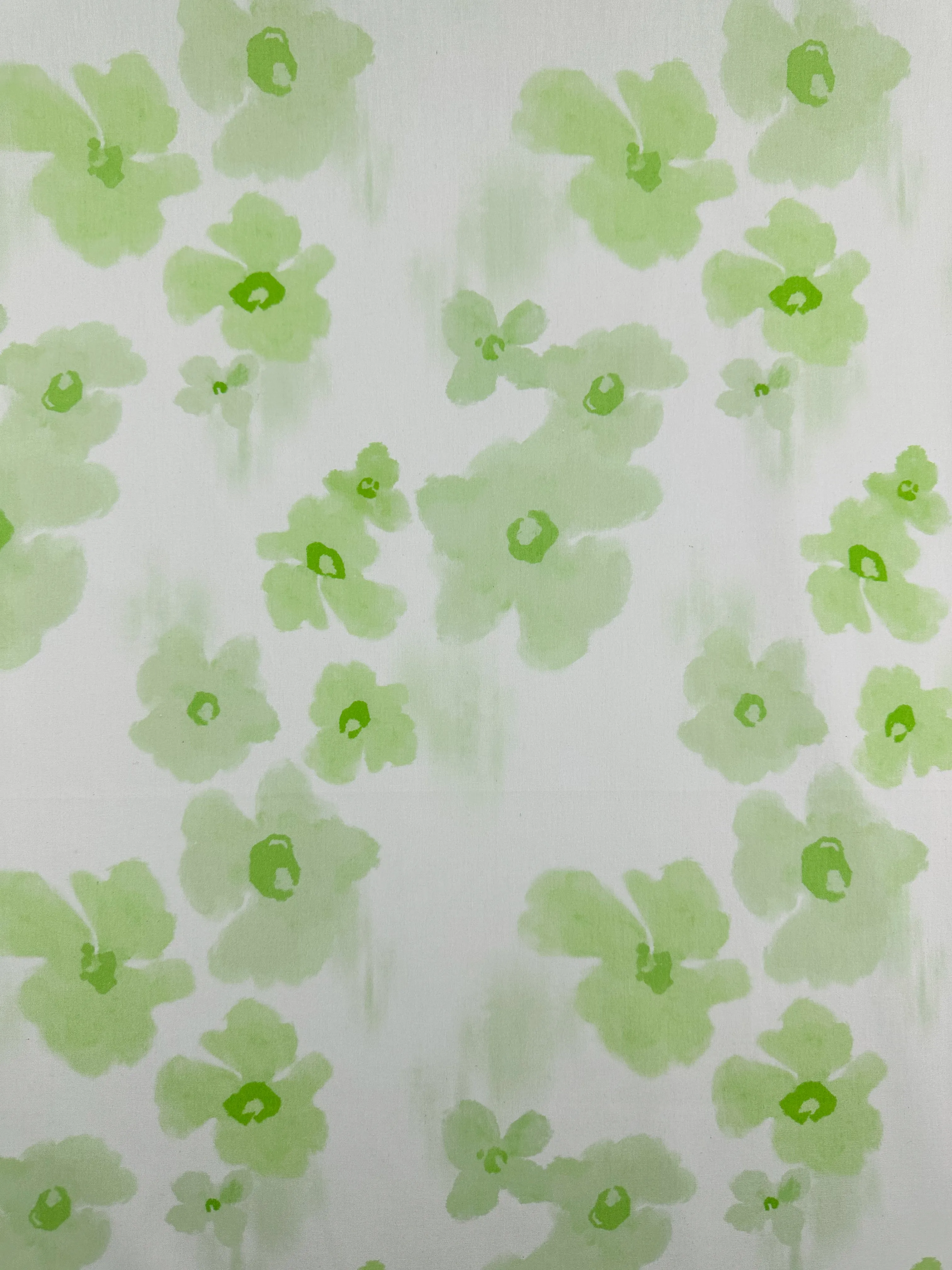 Printed Cotton - Lime Bloom - 150cm