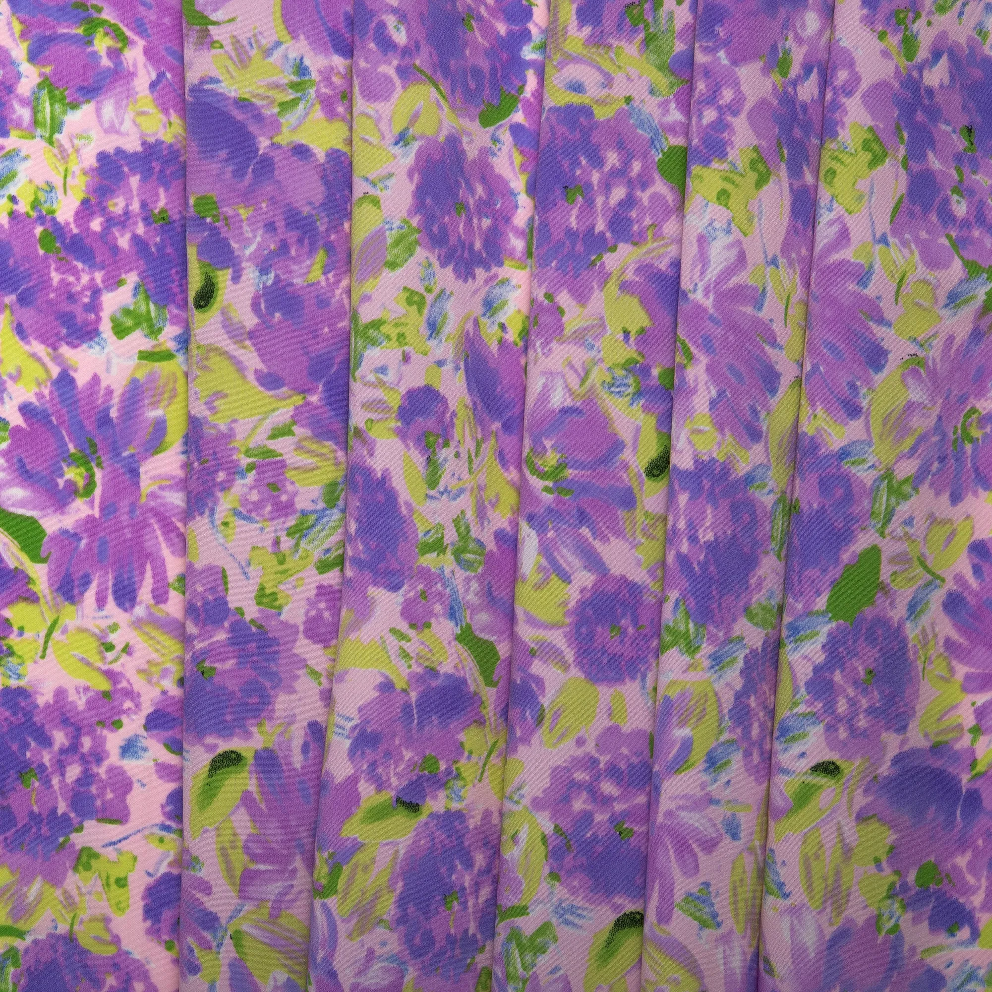 Printed Polyester - KOSHIBO - Daisy - Lilac