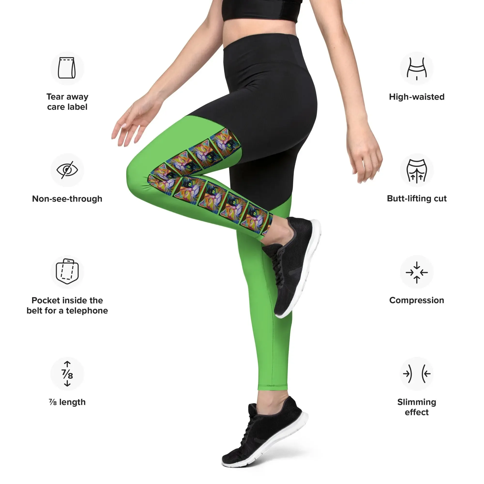 "Cat Lovers" Collection - Sports Leggings