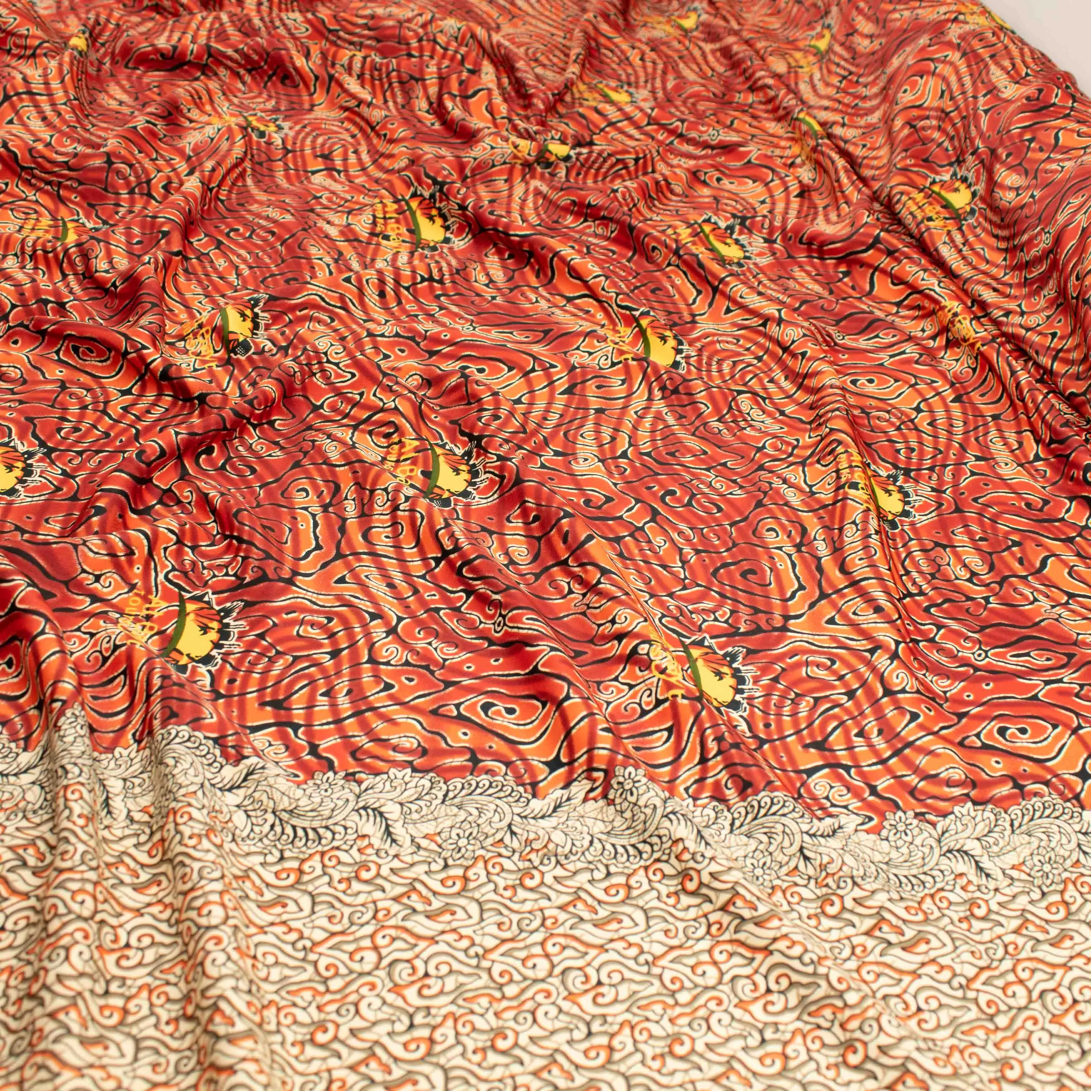 Sahara Ice Wash Prints Design-663 Orange