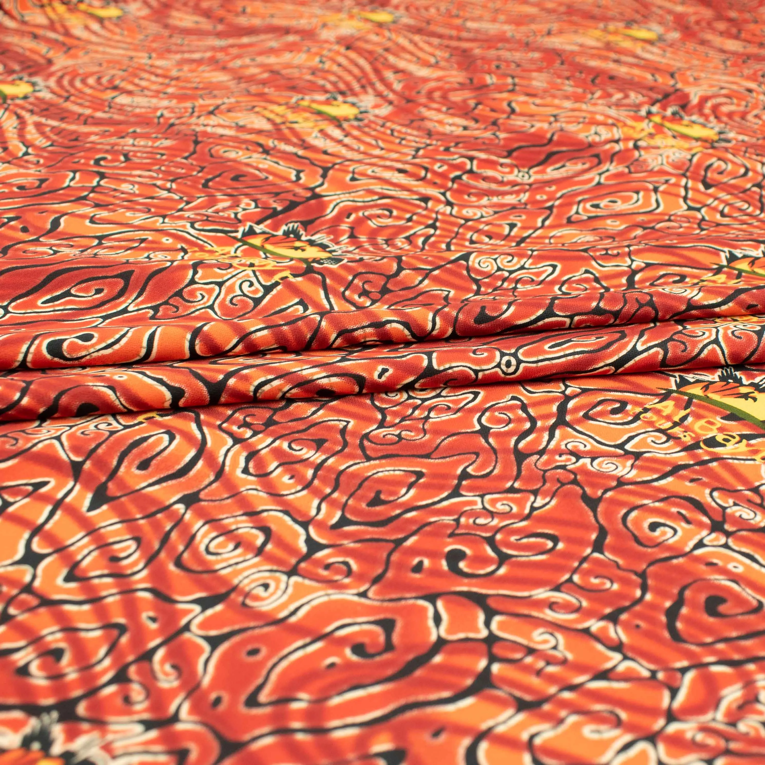 Sahara Ice Wash Prints Design-663 Orange