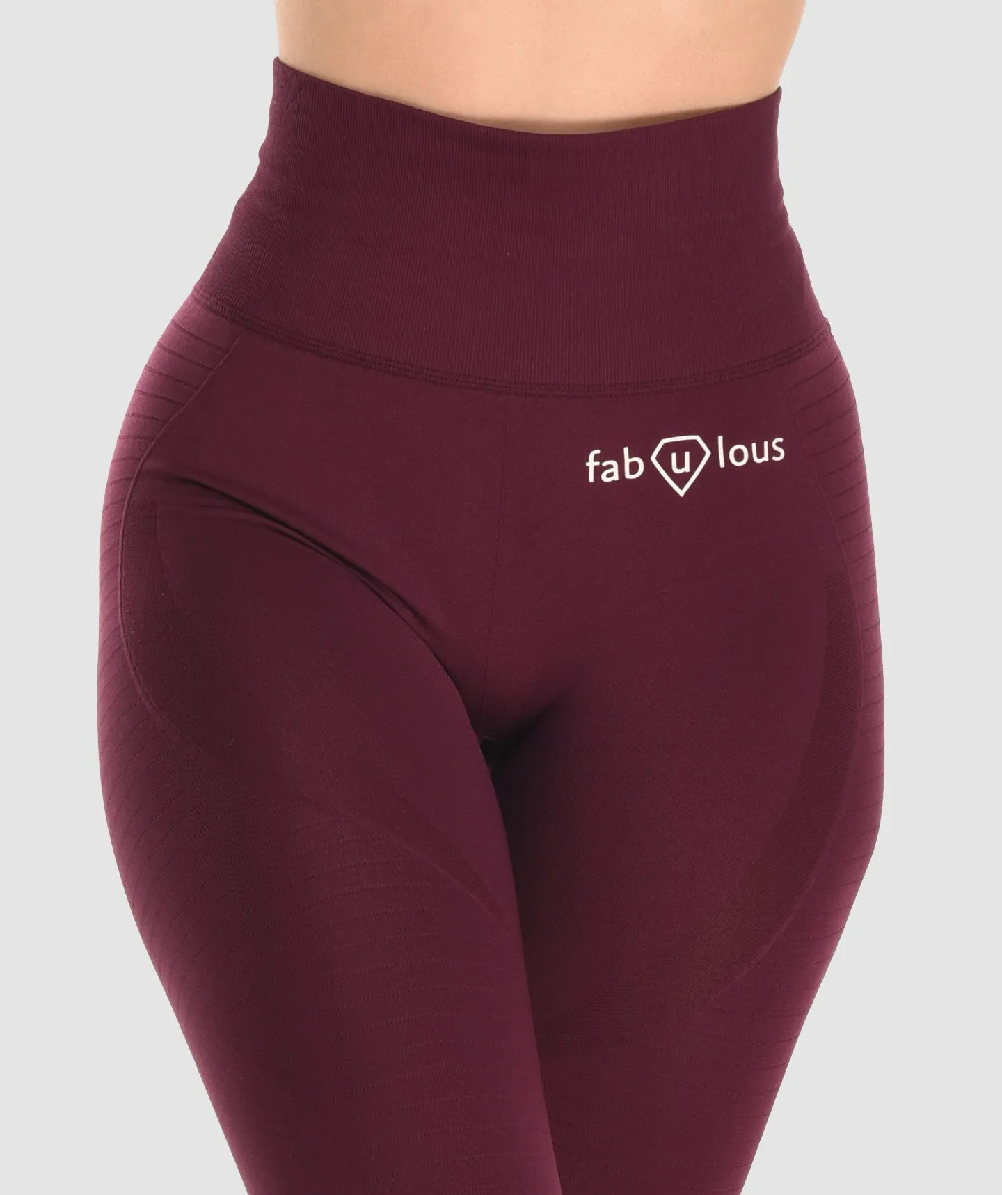 Sarafinna Leggings High Waist in Burgundy