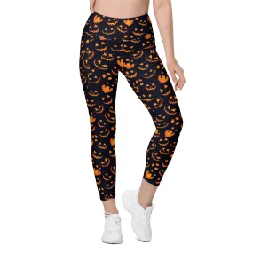 Spooktacular Halloween Leggings With Pockets