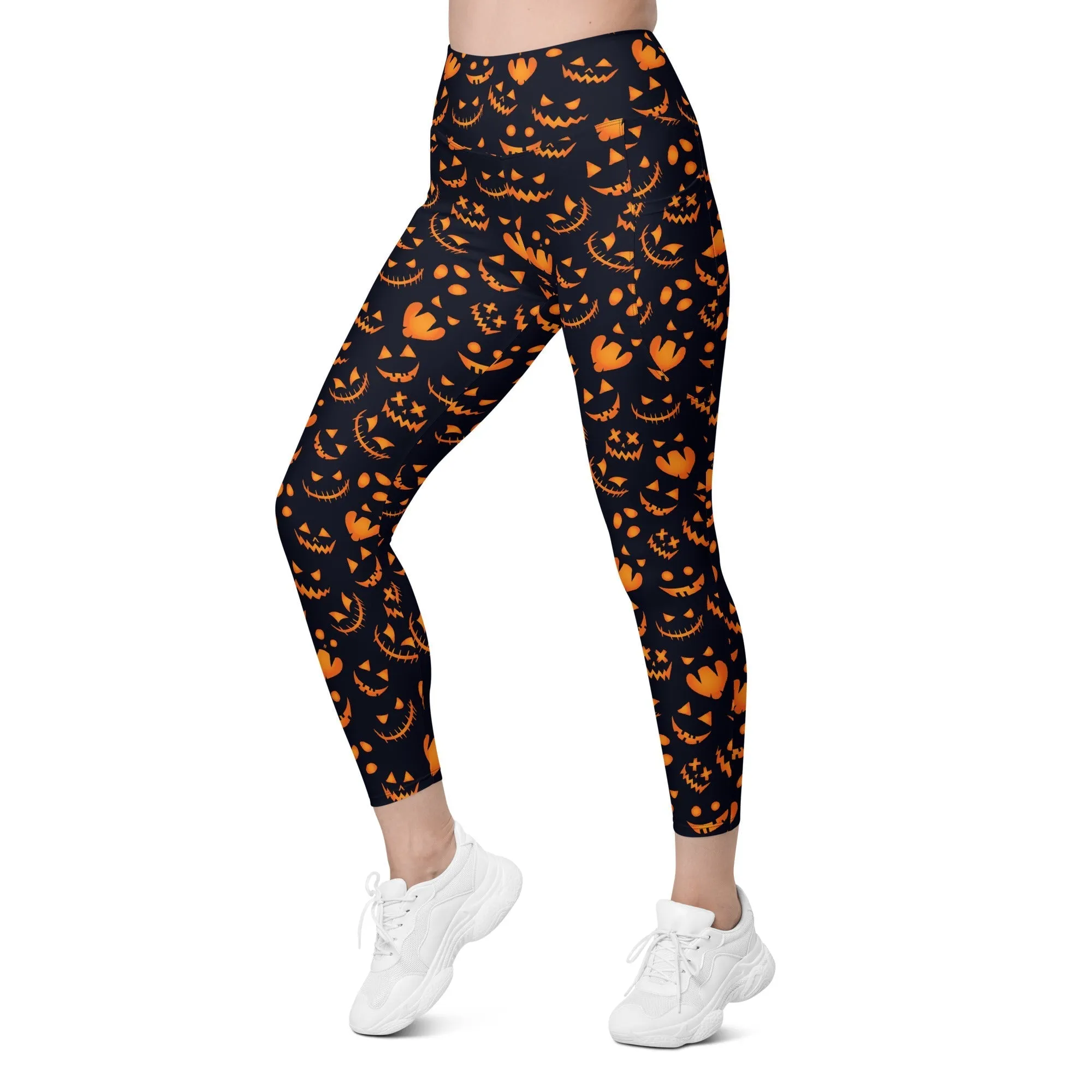 Spooktacular Halloween Leggings With Pockets